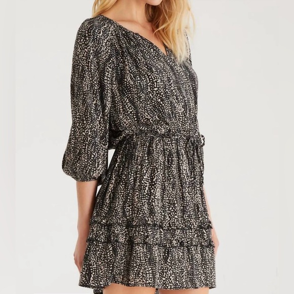 Z Supply Mina Mini Women’s Dress In Blurred Lines Size M - Picture 3 of 12